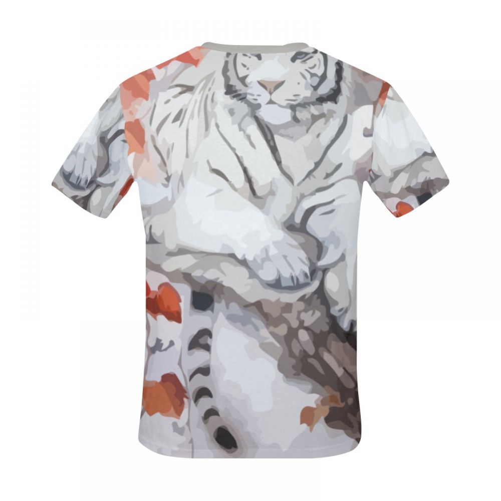 Men's Abstract Art Tiger Courtship Short T-shirt Australia