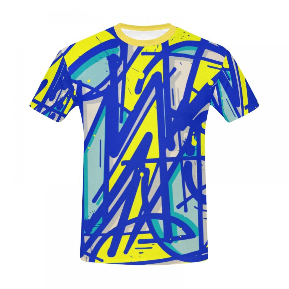 Men's Abstract Art Extrusion Module Short T-shirt Australia