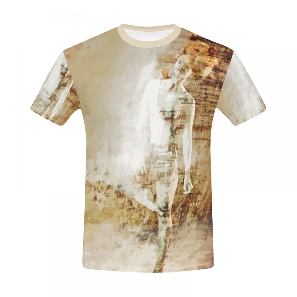 Men's Art Digital Bear Women Short T-shirt Australia