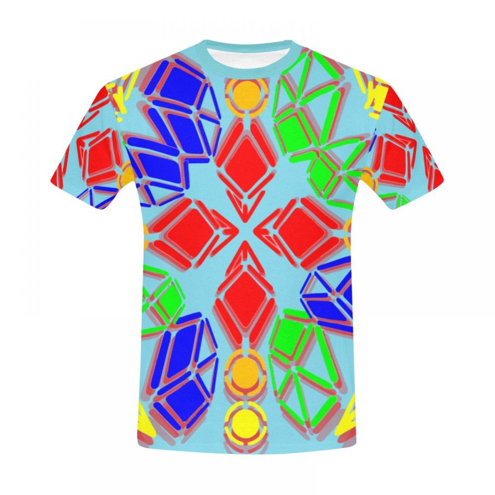 Men's Art Digital Diamond Candy Short T-shirt Australia