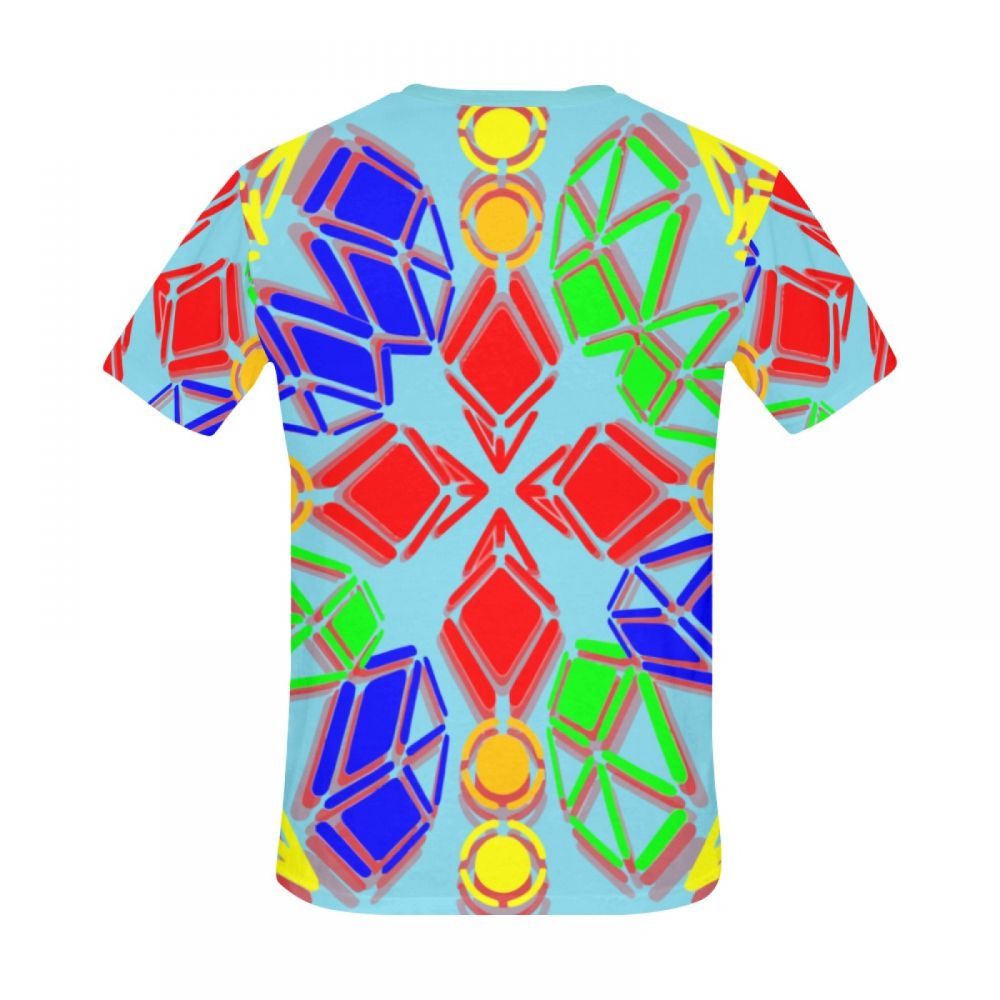 Men's Art Digital Diamond Candy Short T-shirt Australia