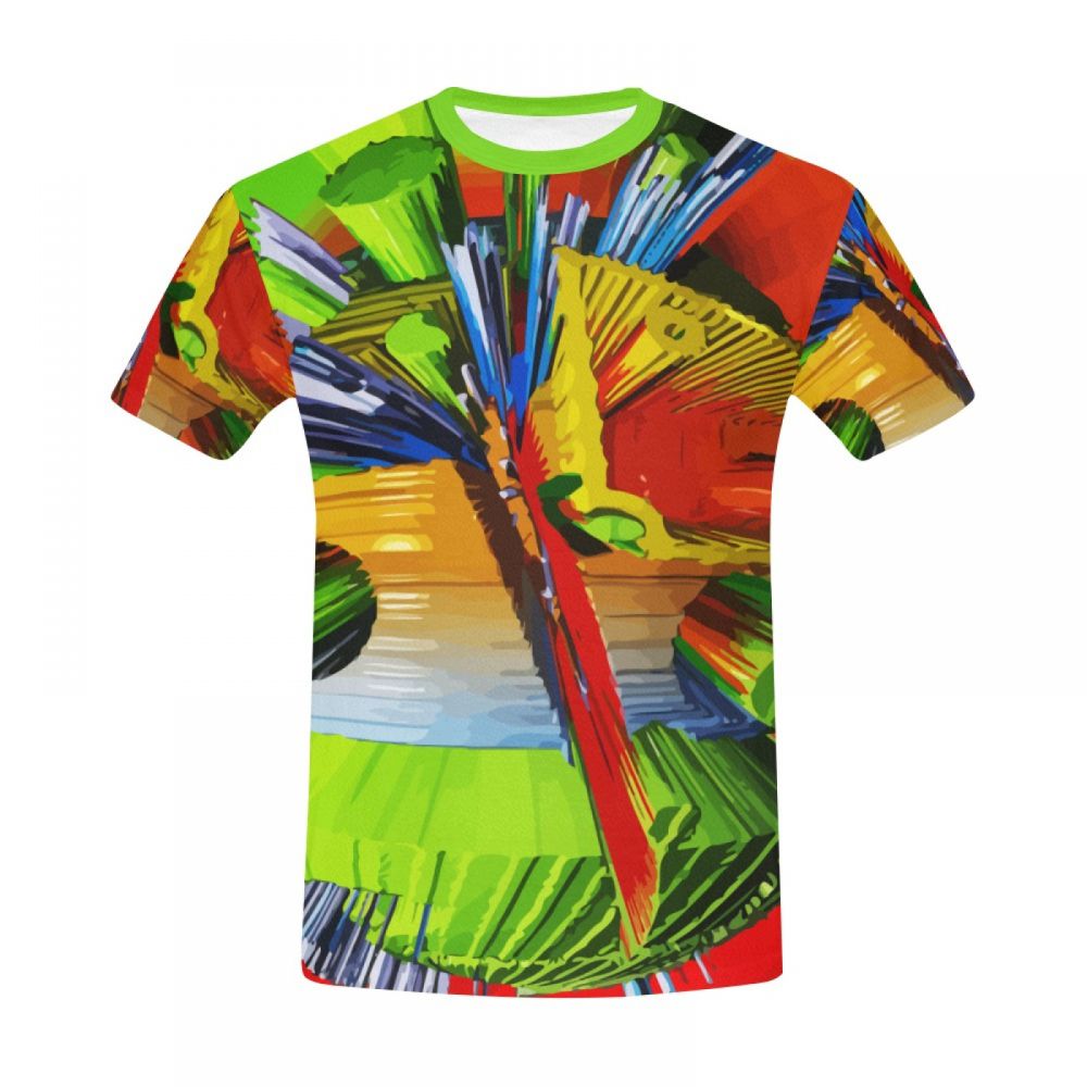 Men's Art Digital Earthquake Peak Short T-shirt Australia