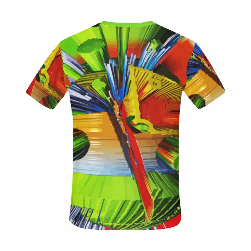 Men's Art Digital Earthquake Peak Short T-shirt Australia