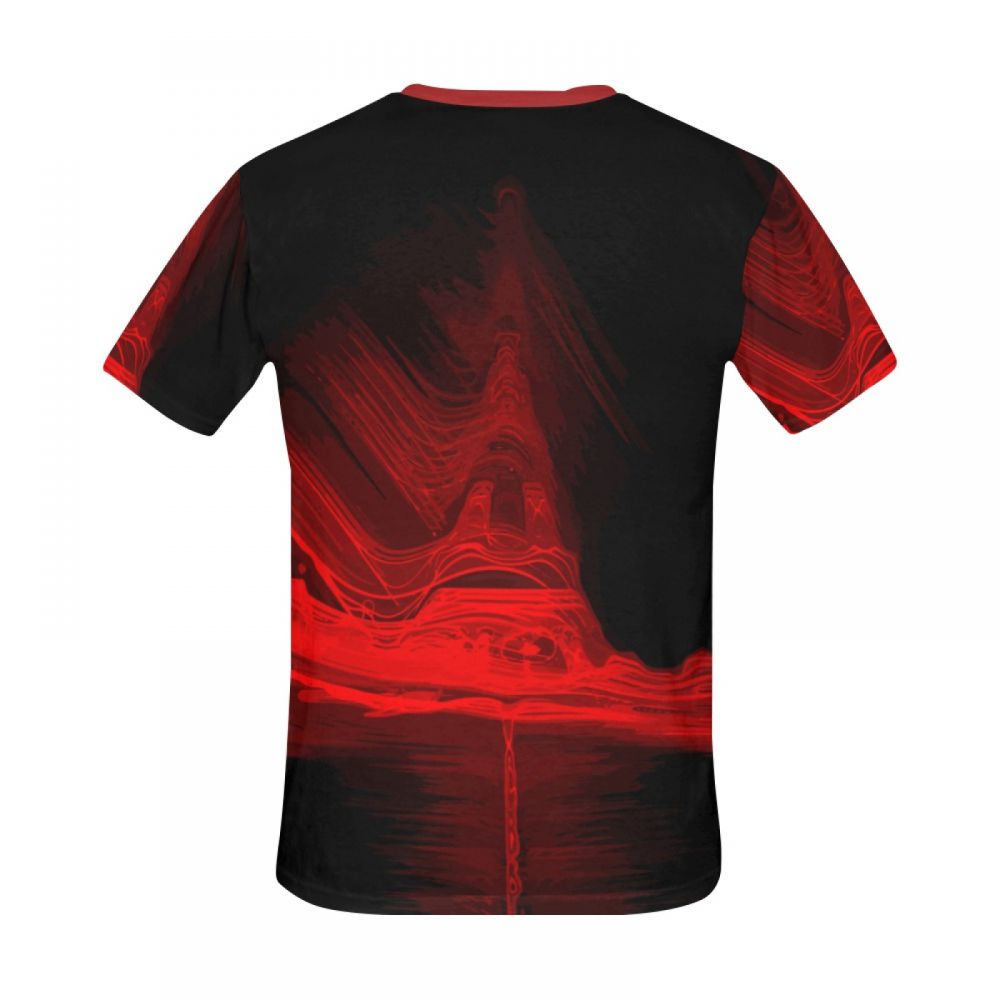 Men's Digital Art Eiffel Tower Short T-shirt Australia