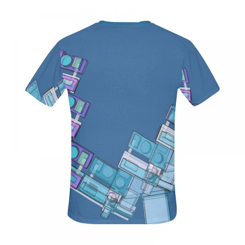 Men's 3d Modeling Geometric Art Short T-shirt Australia