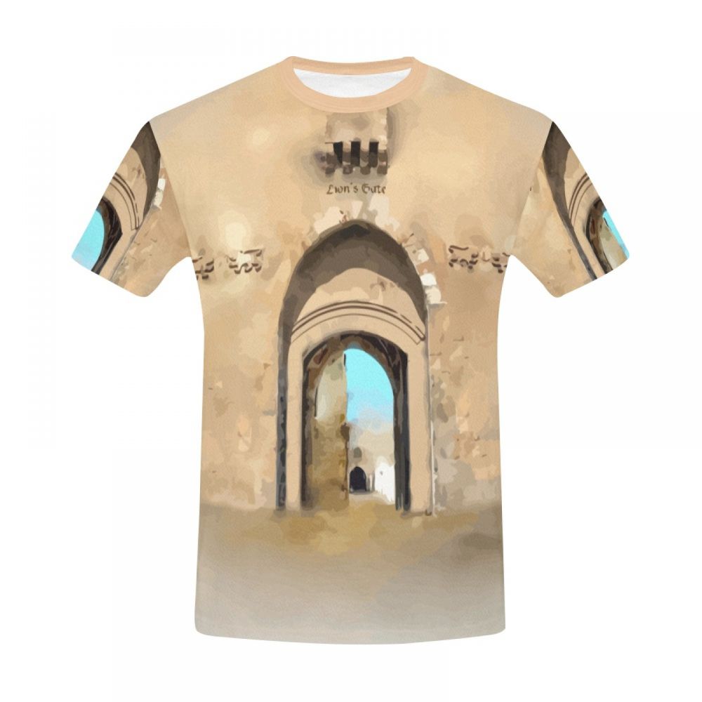 Men's Art Old City Of Jerusalem Short T-shirt Australia