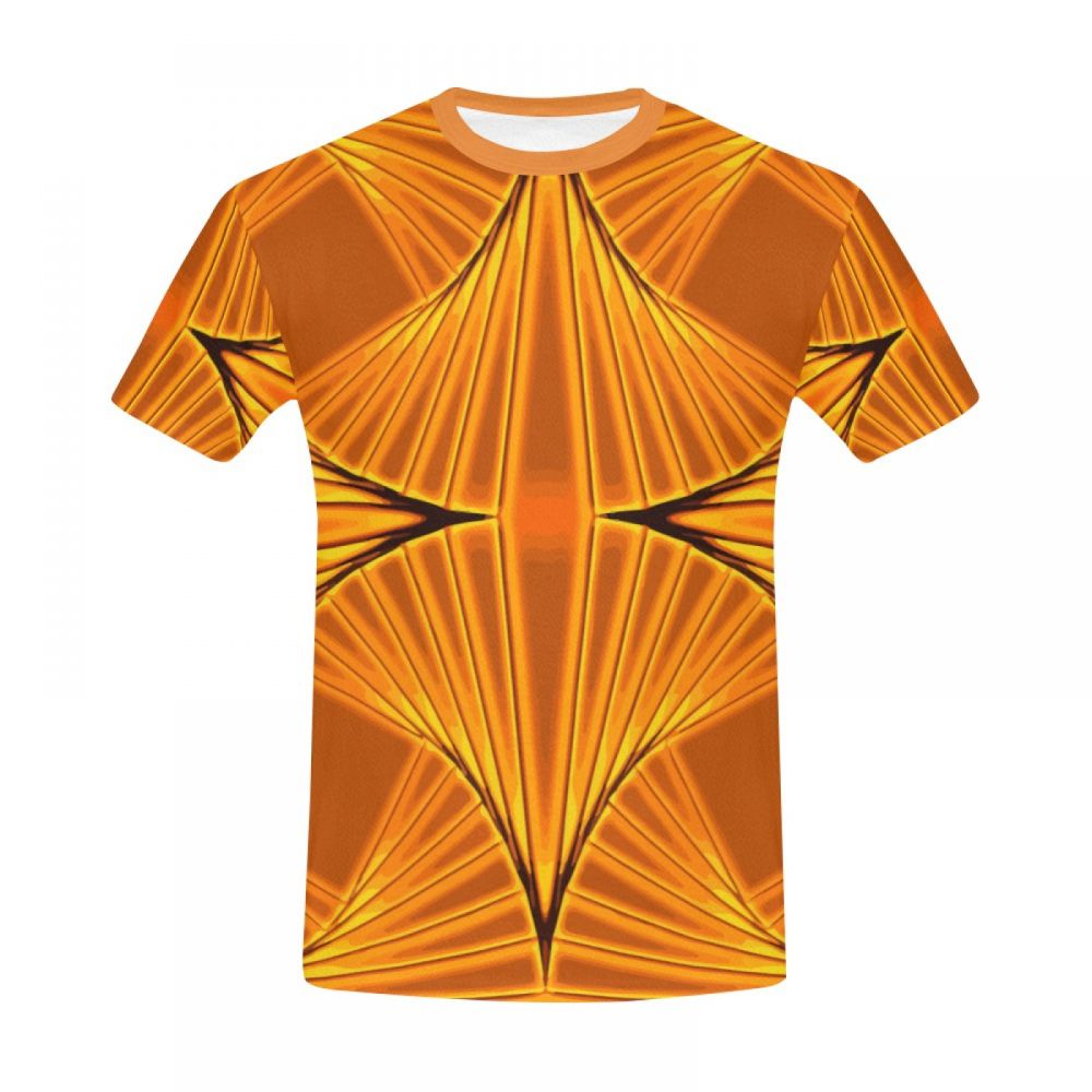 Men's Abstract Art Disco Gold Short T-shirt Australia