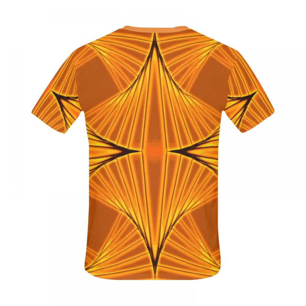 Men's Abstract Art Disco Gold Short T-shirt Australia