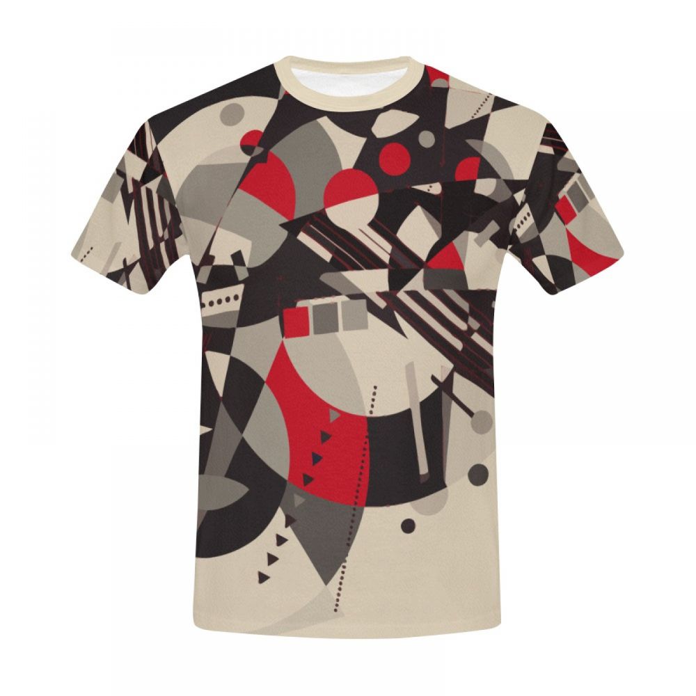 Men's Geometric Art Papyrus Short T-shirt Australia