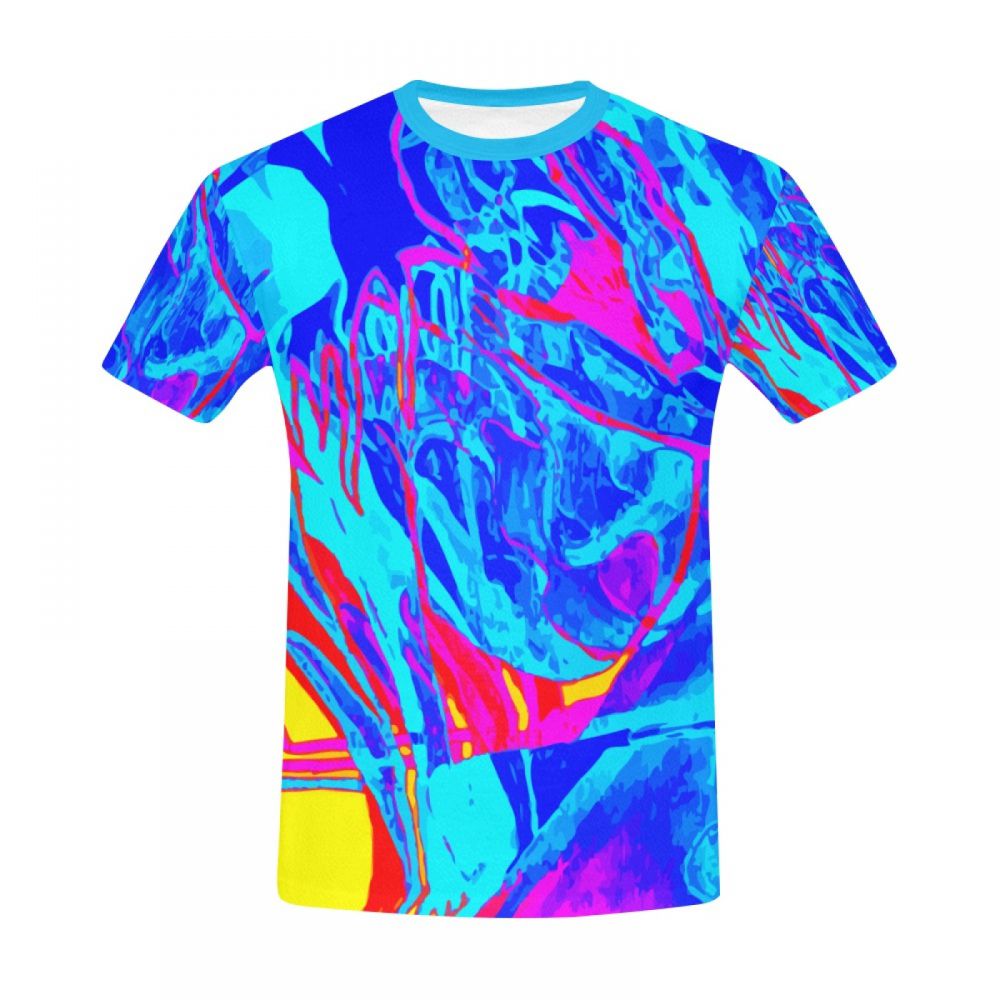 Men's Abstract Art Suffer Short T-shirt Australia