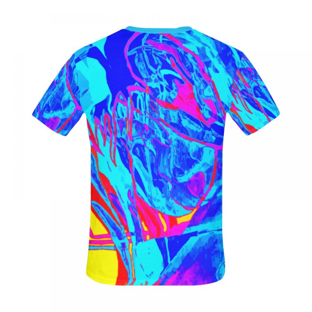 Men's Abstract Art Suffer Short T-shirt Australia