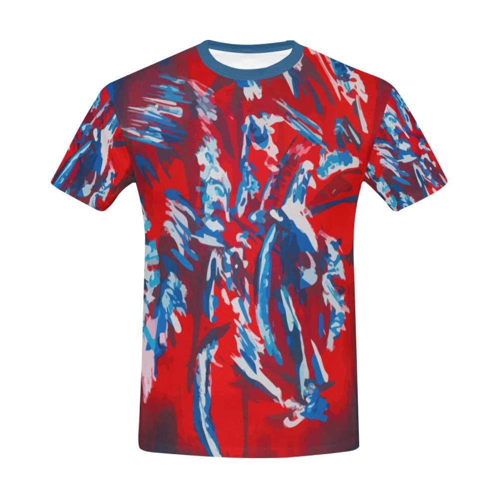 Men's Abstract Art Soul Walk Short T-shirt Australia