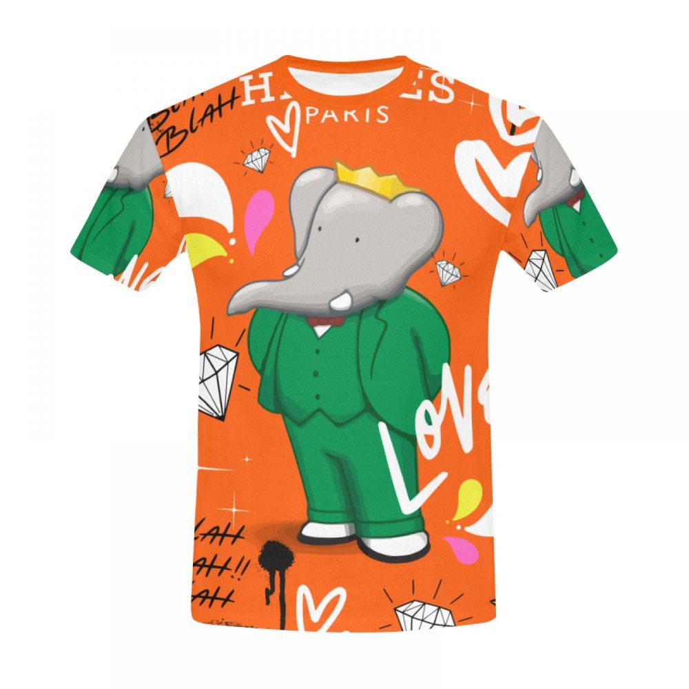 Men's Street Art Mr Elephant Short T-shirt Australia