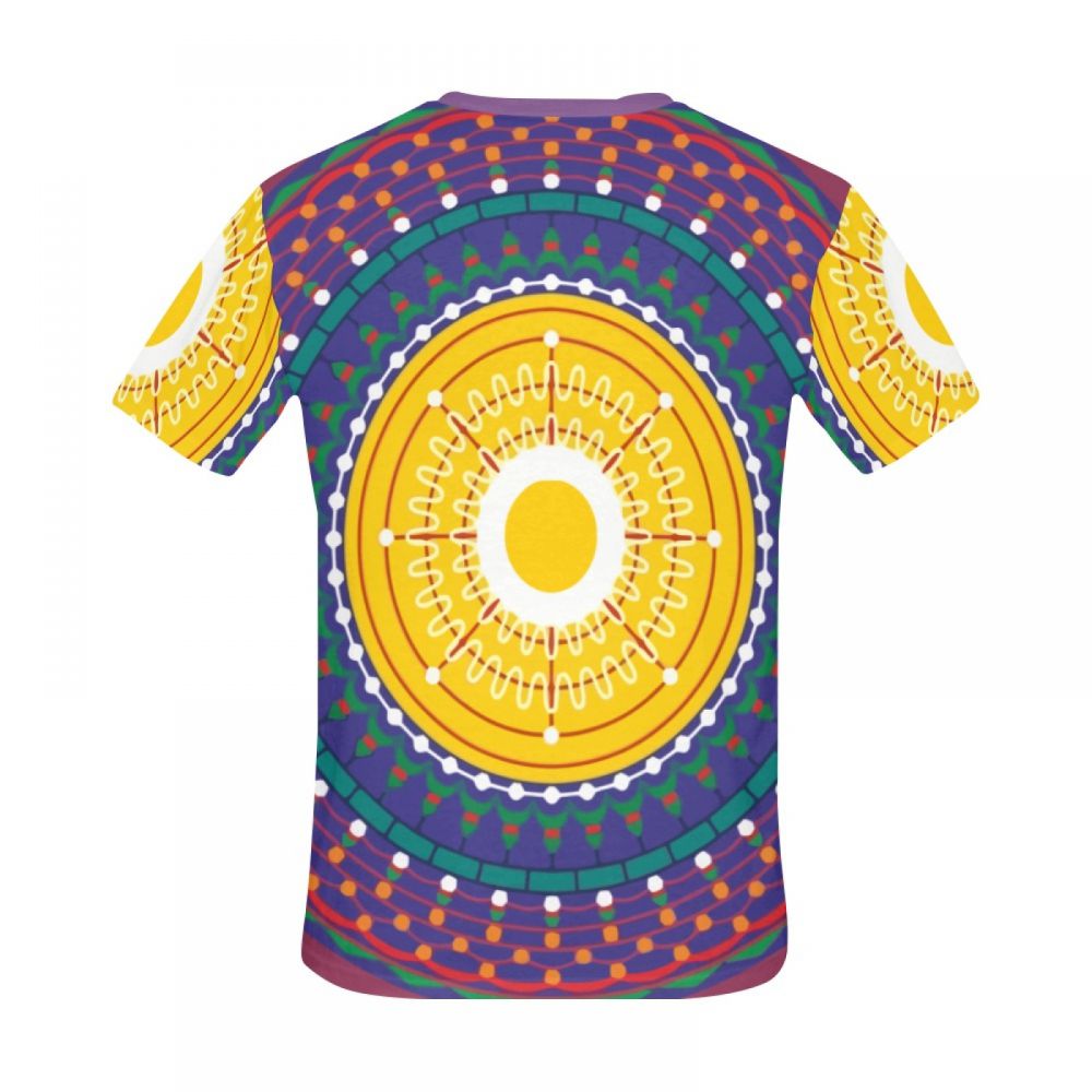 Men's Spiritual Art Grunt Ring Circle Short T-shirt Australia