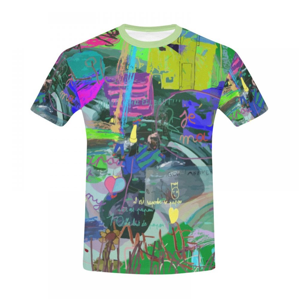 Men's Art Photo Children Playing Short T-shirt Australia