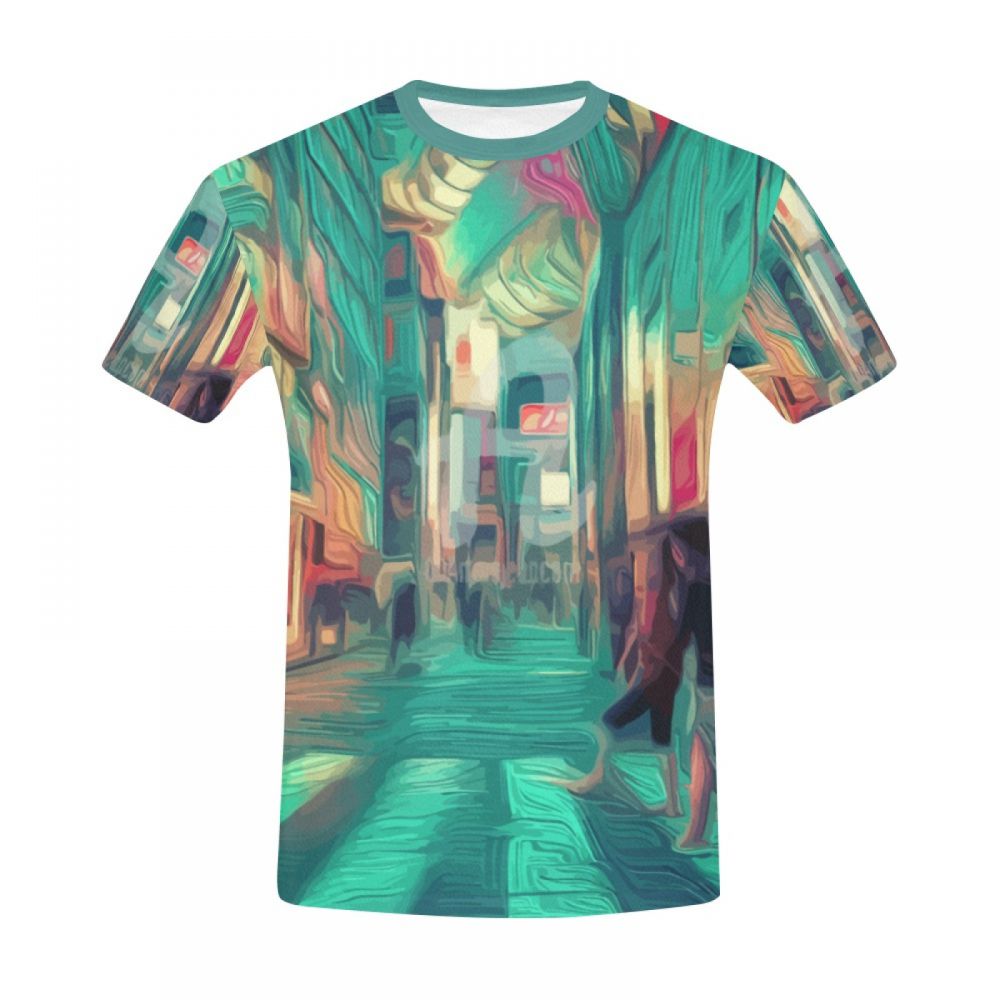 Men's Oriental Art District Central Tokyo Short T-shirt Australia