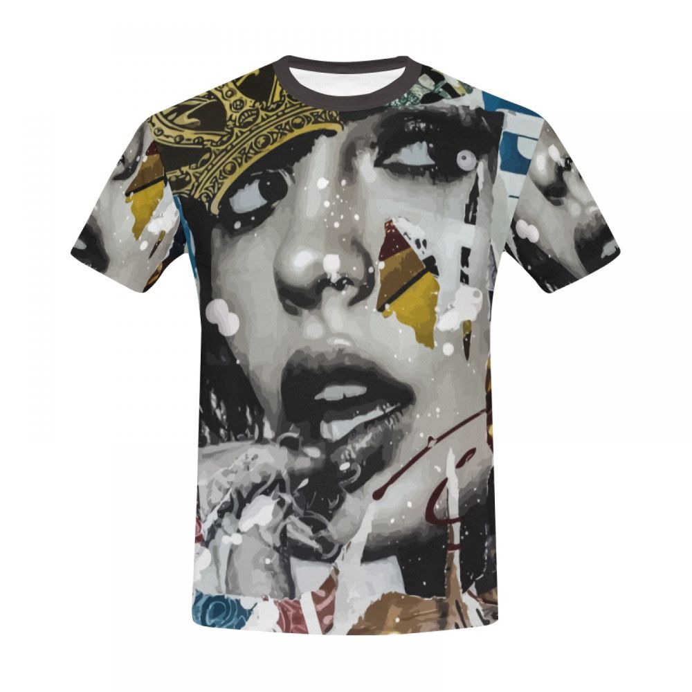 Men's Art Graffiti Glamour Queen Short T-shirt Australia