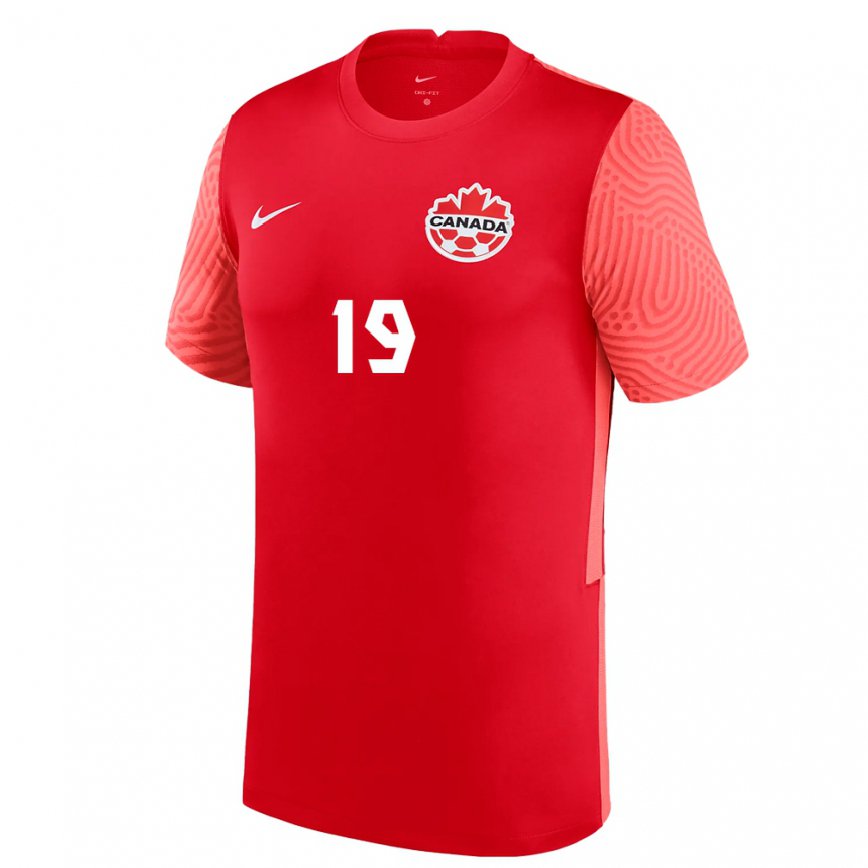 Men Canada Adriana Leon #19 Red Home Jersey 2022/23 T-shirt Australia