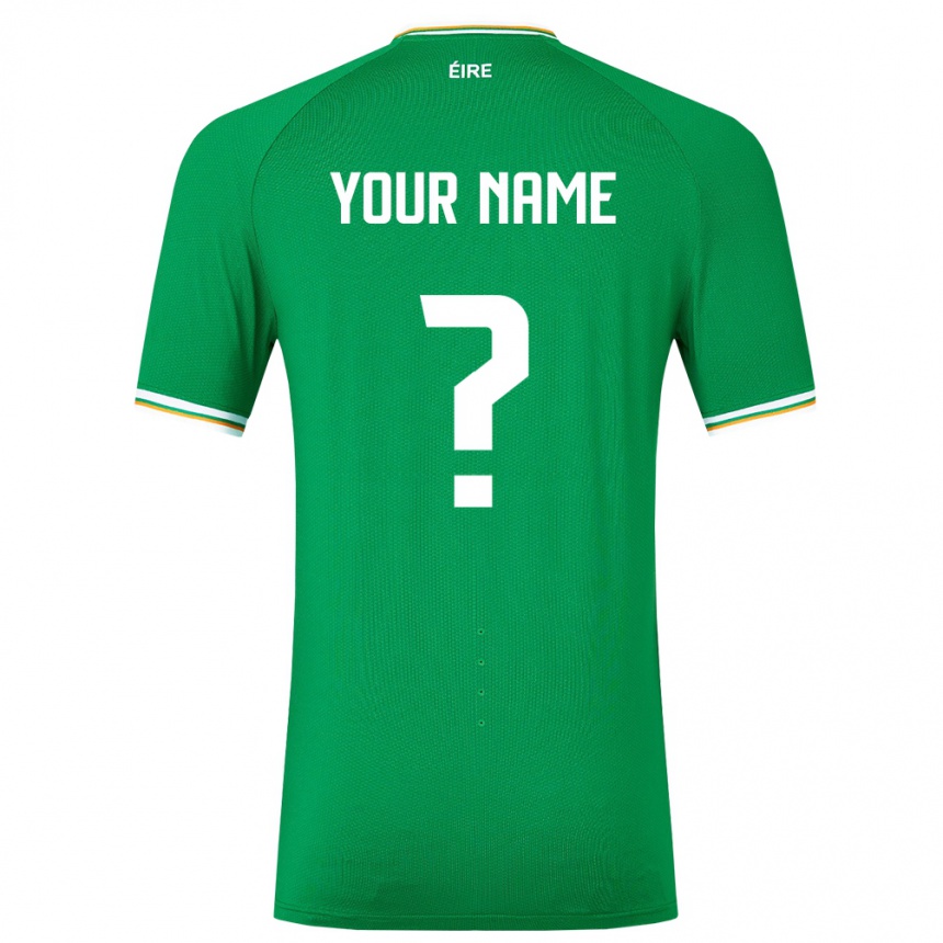 Kids Football Ireland Your Name #0 Green Home Jersey 24-26 T-Shirt Australia