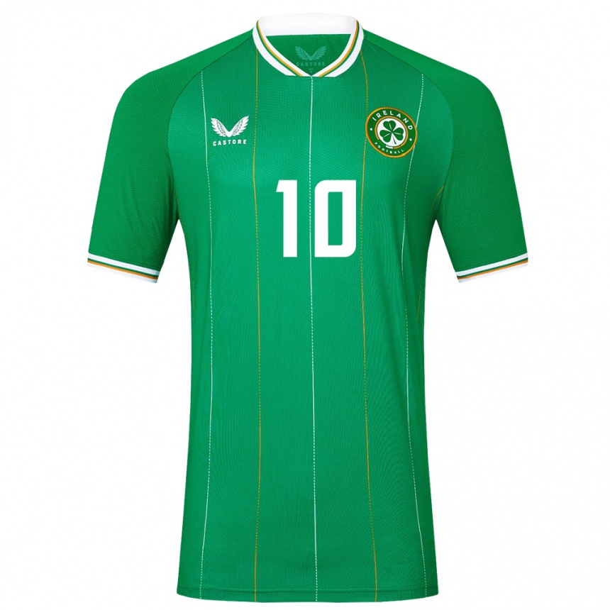 Kids Football Ireland Denise O'sullivan #10 Green Home Jersey 24-26 T-Shirt Australia