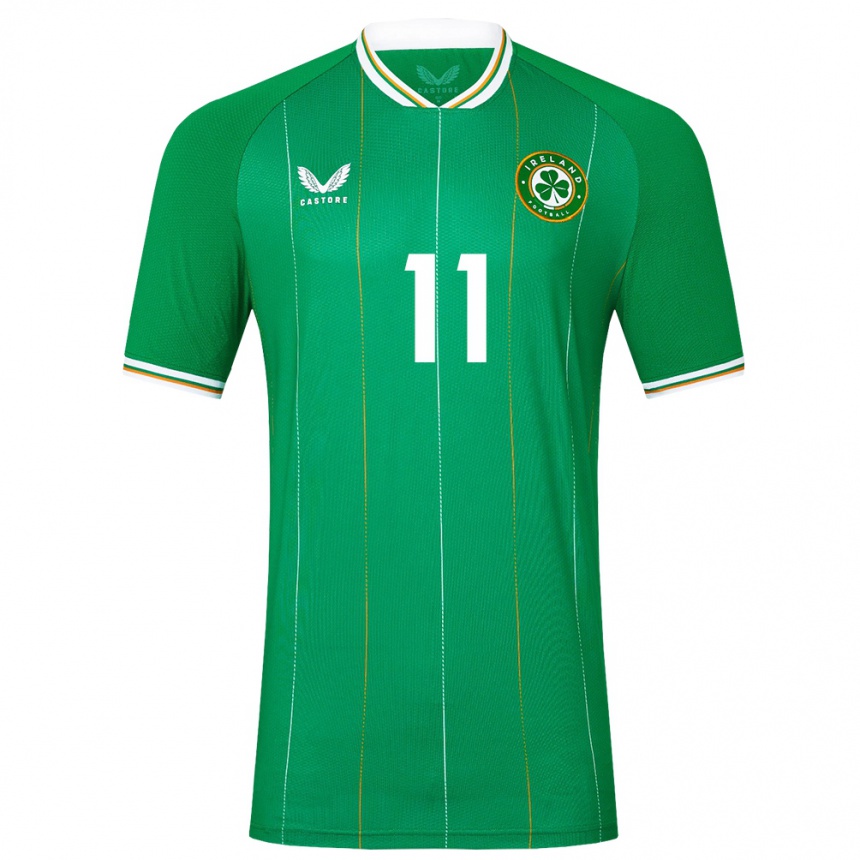 Kids Football Ireland Ollie O'neill #11 Green Home Jersey 24-26 T-Shirt Australia