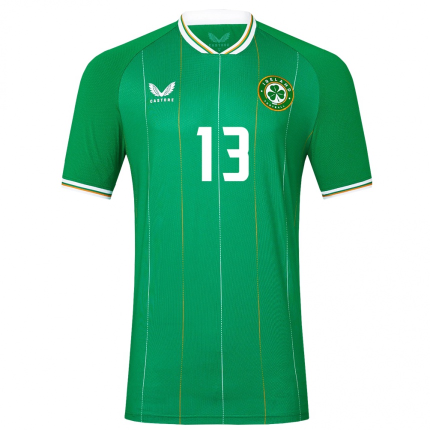 Kids Football Ireland Liam Mcalinney #13 Green Home Jersey 24-26 T-Shirt Australia