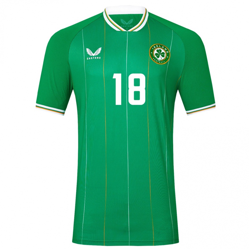 Kids Football Ireland Armstrong Oko-Flex #18 Green Home Jersey 24-26 T-Shirt Australia