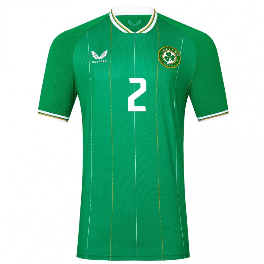 Kids Football Ireland Savannah Mccarthy #2 Green Home Jersey 24-26 T-Shirt Australia