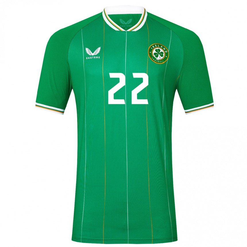 Kids Football Ireland Isibeal Atkinson #22 Green Home Jersey 24-26 T-Shirt Australia