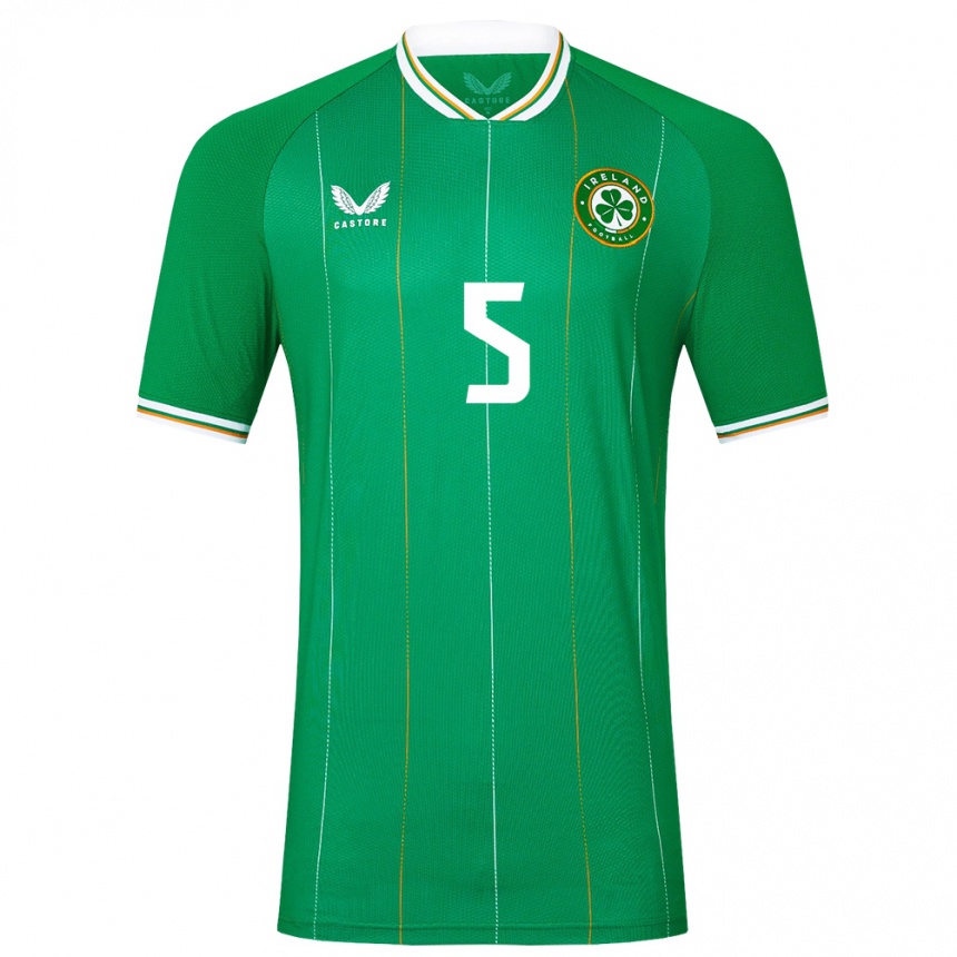 Kids Football Ireland Caitlin Hayes #5 Green Home Jersey 24-26 T-Shirt Australia