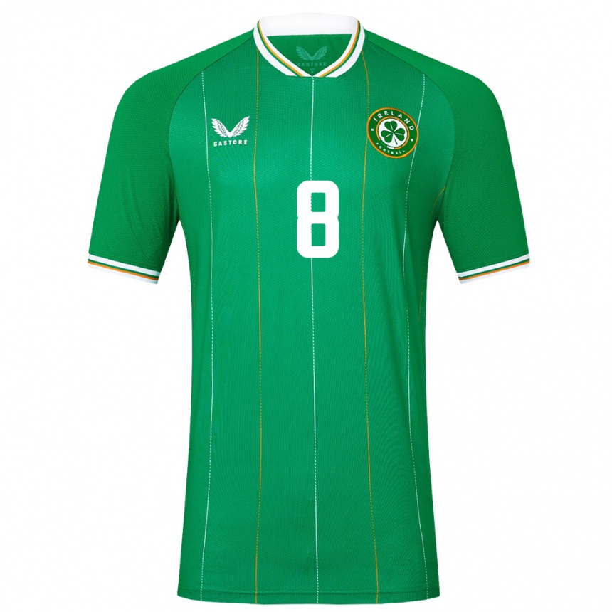 Kids Football Ireland Roma Mclaughlin #8 Green Home Jersey 24-26 T-Shirt Australia