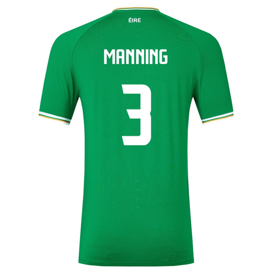 Kids Football Ireland Ryan Manning #3 Green Home Jersey 24-26 T-Shirt Australia