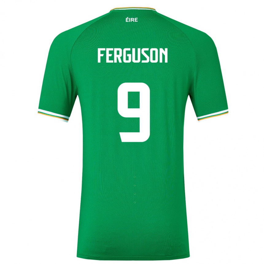 Kids Football Ireland Evan Ferguson #9 Green Home Jersey 24-26 T-Shirt Australia