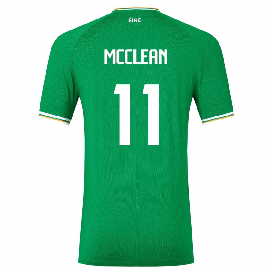 Kids Football Ireland James Mcclean #11 Green Home Jersey 24-26 T-Shirt Australia