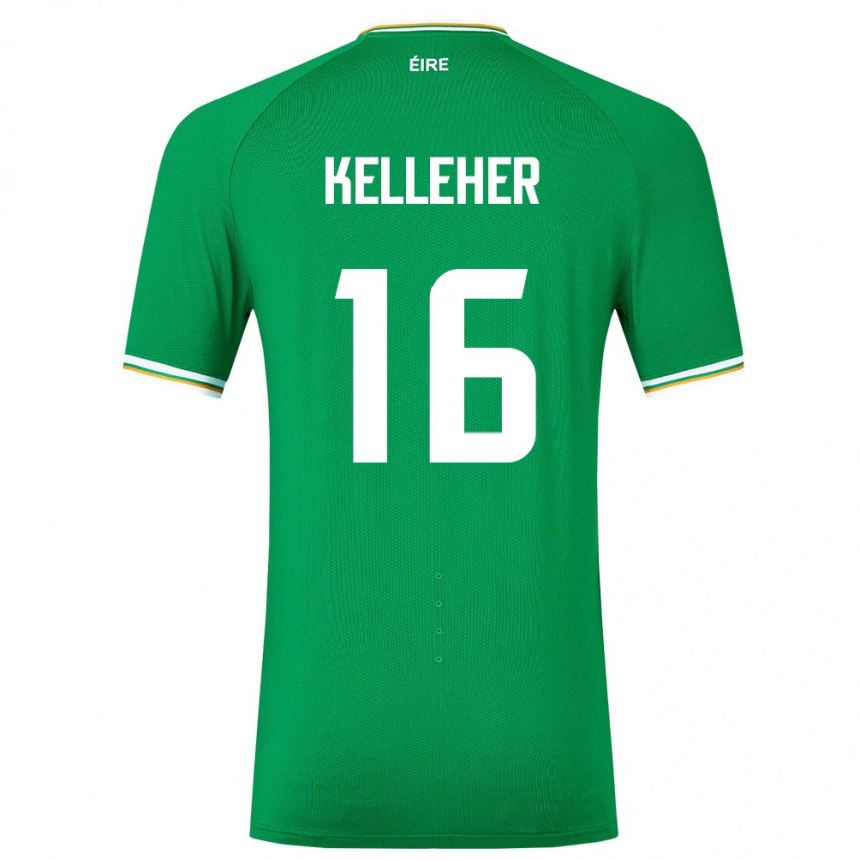 Kids Football Ireland Caoimhín Kelleher #16 Green Home Jersey 24-26 T-Shirt Australia