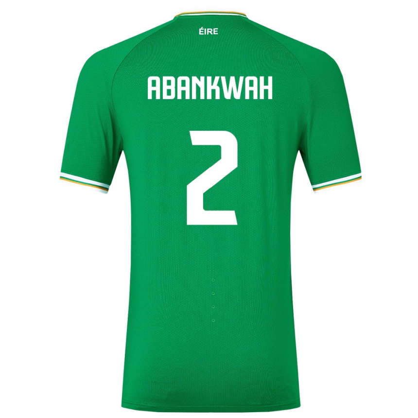 Kids Football Ireland James Abankwah #2 Green Home Jersey 24-26 T-Shirt Australia