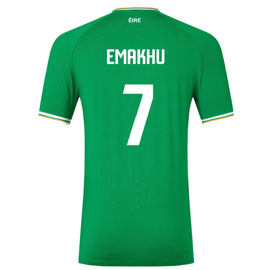 Kids Football Ireland Aidomo Emakhu #7 Green Home Jersey 24-26 T-Shirt Australia