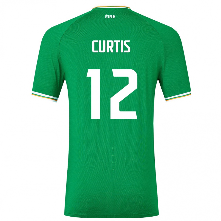 Kids Football Ireland Sam Curtis #12 Green Home Jersey 24-26 T-Shirt Australia