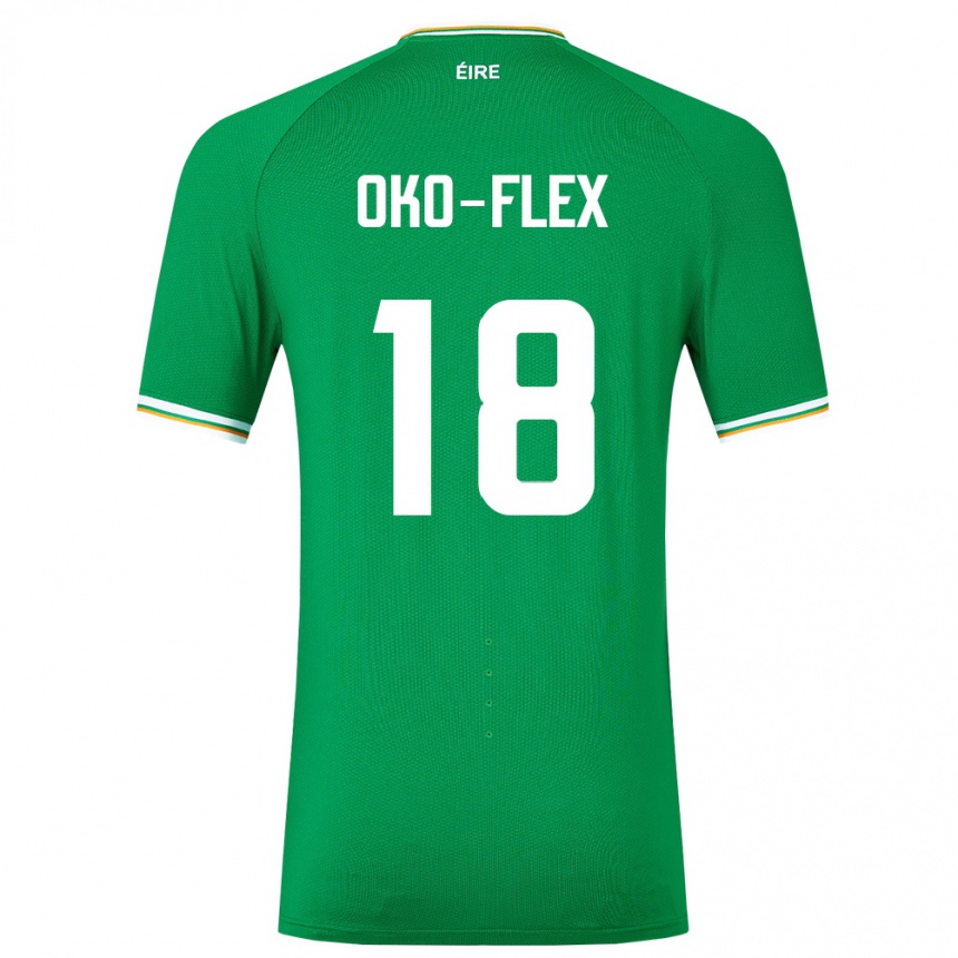 Kids Football Ireland Armstrong Oko-Flex #18 Green Home Jersey 24-26 T-Shirt Australia