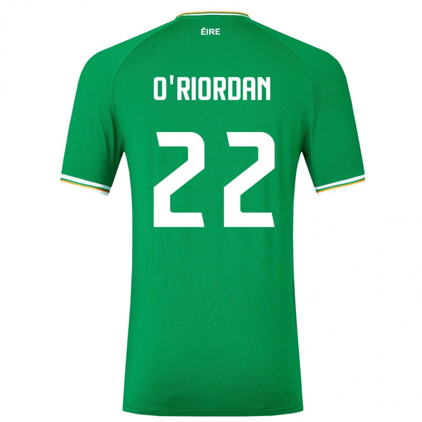 Kids Football Ireland Connor O'riordan #22 Green Home Jersey 24-26 T-Shirt Australia