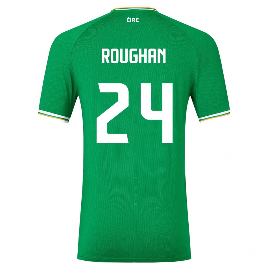 Kids Football Ireland Sean Roughan #24 Green Home Jersey 24-26 T-Shirt Australia