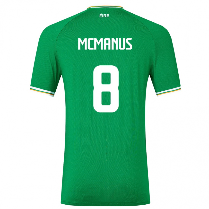 Kids Football Ireland James Mcmanus #8 Green Home Jersey 24-26 T-Shirt Australia