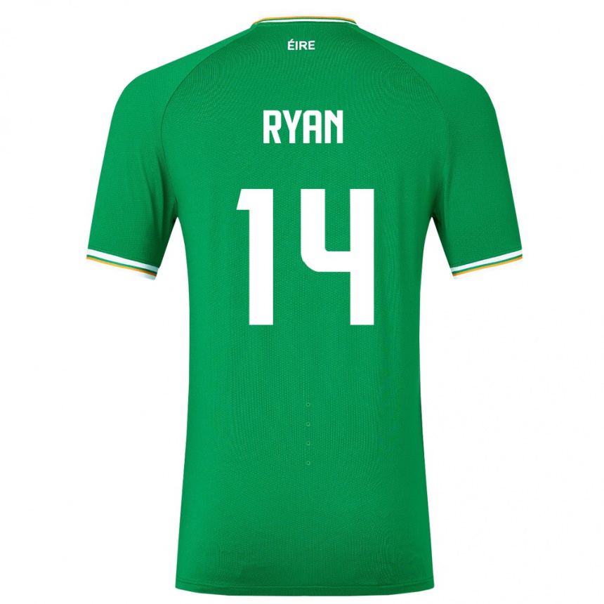 Kids Football Ireland John Ryan #14 Green Home Jersey 24-26 T-Shirt Australia