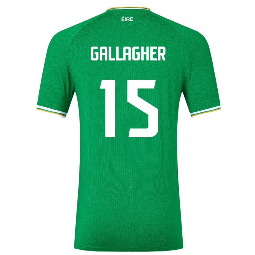 Kids Football Ireland Oisín Gallagher #15 Green Home Jersey 24-26 T-Shirt Australia