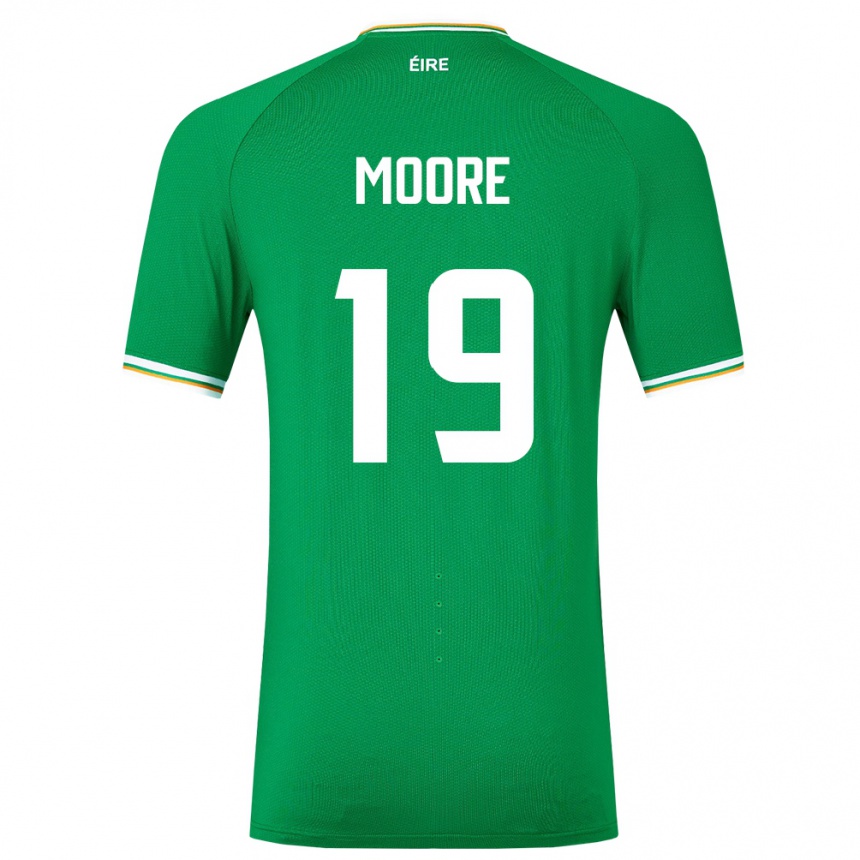 Kids Football Ireland Sean Moore #19 Green Home Jersey 24-26 T-Shirt Australia