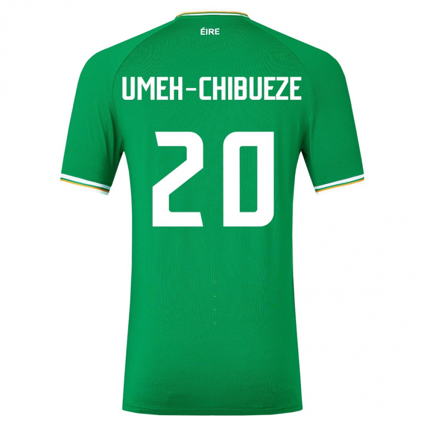 Kids Football Ireland Franco Umeh-Chibueze #20 Green Home Jersey 24-26 T-Shirt Australia