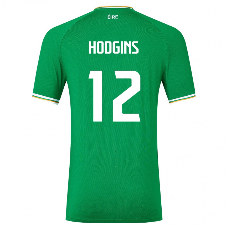 Kids Football Ireland Gavin Hodgins #12 Green Home Jersey 24-26 T-Shirt Australia