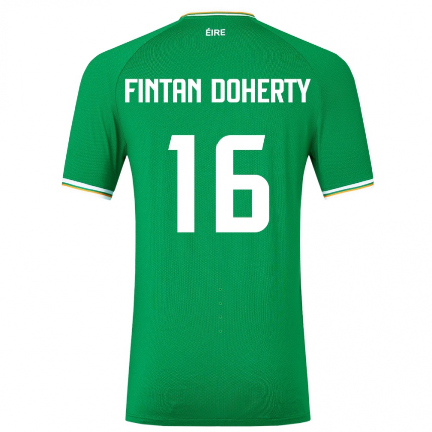 Kids Football Ireland Fintan Doherty #16 Green Home Jersey 24-26 T-Shirt Australia