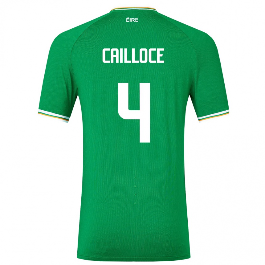 Kids Football Ireland Luca Cailloce #4 Green Home Jersey 24-26 T-Shirt Australia