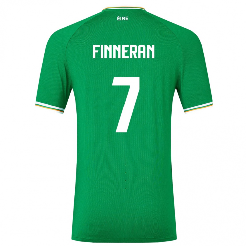 Kids Football Ireland Rory Finneran #7 Green Home Jersey 24-26 T-Shirt Australia